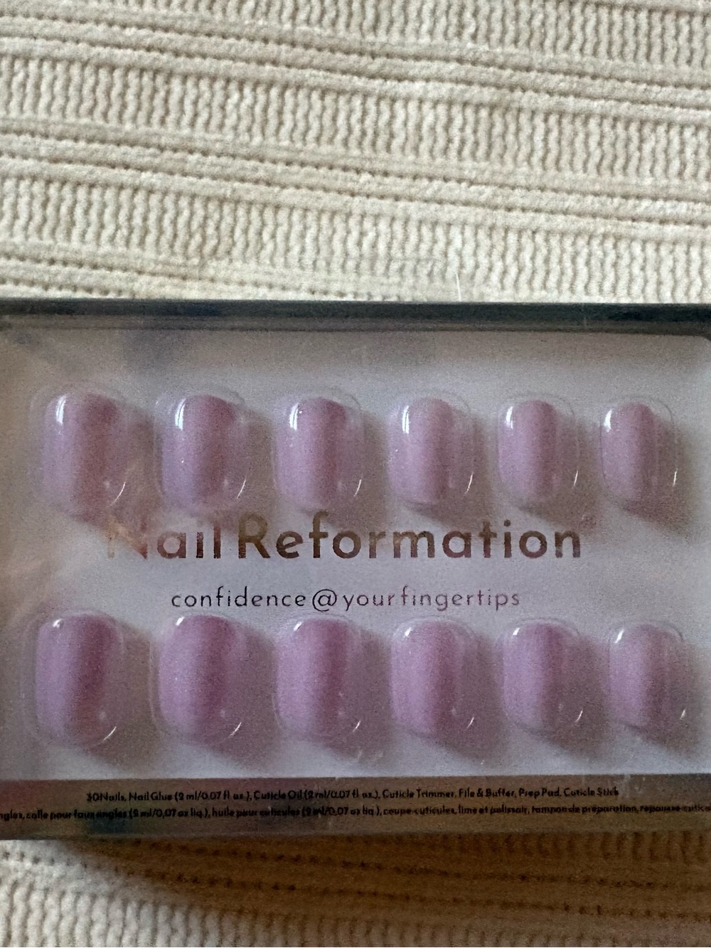 Nail Reformation Press-On Nails in Soft Purple
